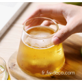 tasse d'eau en verre à jus de borosilicate élevé